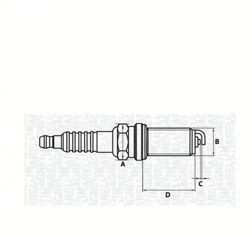 запалителна свещ MAGNETI MARELLI 062000778304