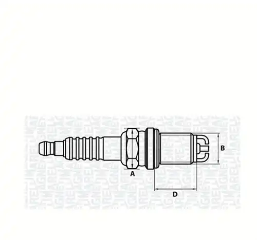 запалителна свещ MAGNETI MARELLI 062000779304
