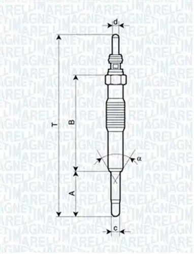 подгревна свещ MAGNETI MARELLI 062900027304