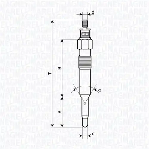 подгревна свещ MAGNETI MARELLI 062900126304