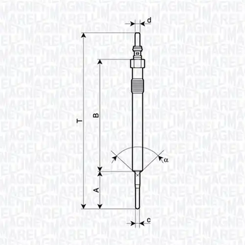 подгревна свещ MAGNETI MARELLI 062900127304