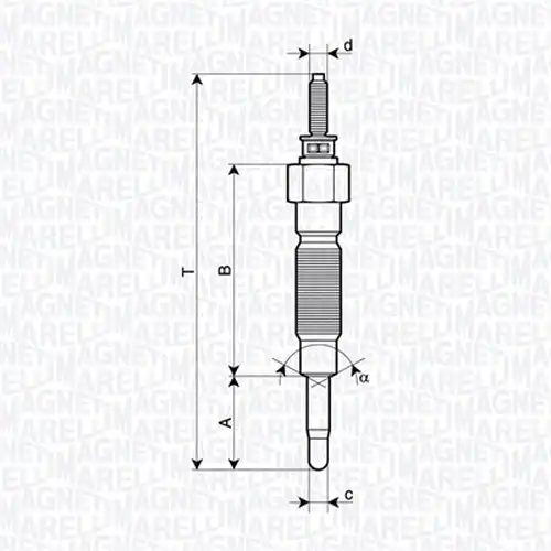подгревна свещ MAGNETI MARELLI 062900132304