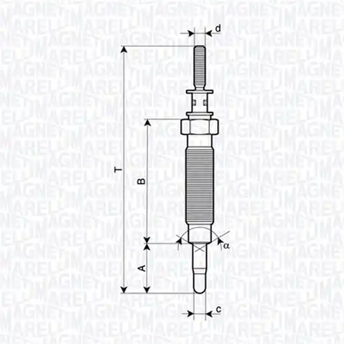 подгревна свещ MAGNETI MARELLI 062900134304