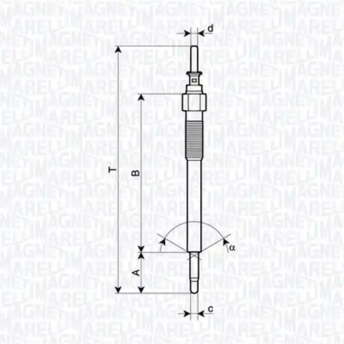 подгревна свещ MAGNETI MARELLI 062900135304