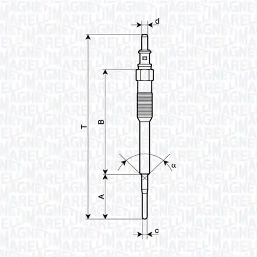 подгревна свещ MAGNETI MARELLI 062900136304