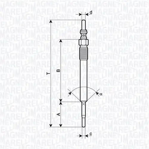 подгревна свещ MAGNETI MARELLI 062900140304