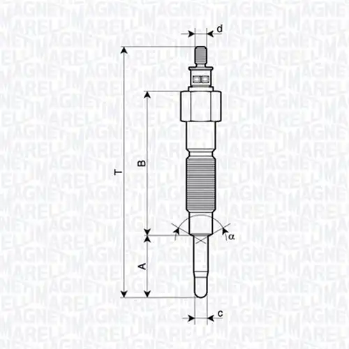 подгревна свещ MAGNETI MARELLI 062900142304