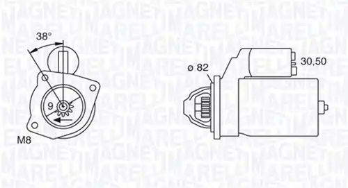 стартер MAGNETI MARELLI 063114014010