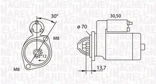 стартер MAGNETI MARELLI 063191007010