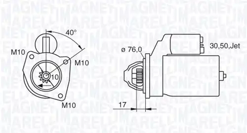 стартер MAGNETI MARELLI 063280005010