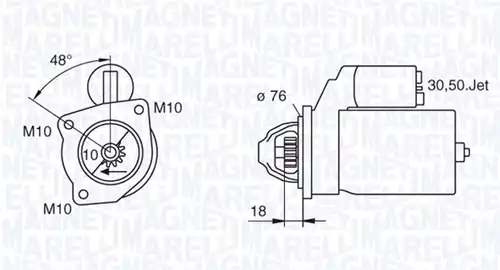 стартер MAGNETI MARELLI 063280008010