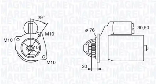 стартер MAGNETI MARELLI 063280010010