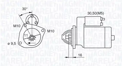 стартер MAGNETI MARELLI 063280029010