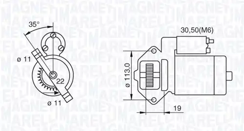 стартер MAGNETI MARELLI 063280031010