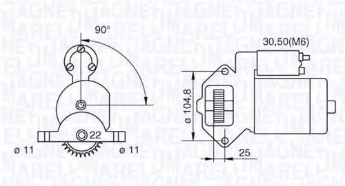 стартер MAGNETI MARELLI 063280032010