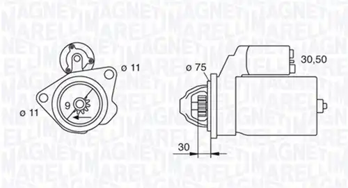 стартер MAGNETI MARELLI 063280034010