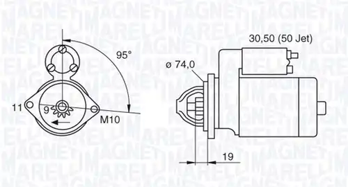стартер MAGNETI MARELLI 063280048010