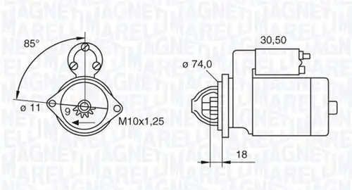 стартер MAGNETI MARELLI 063280049010