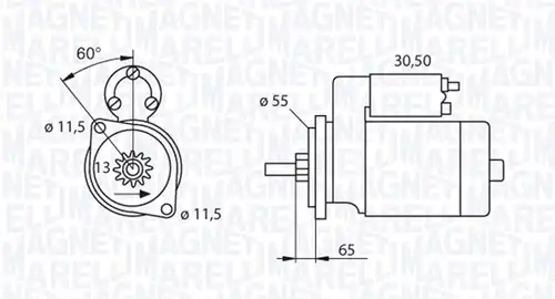 стартер MAGNETI MARELLI 063280050010