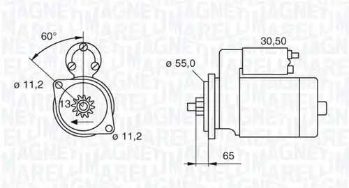 стартер MAGNETI MARELLI 063280051010