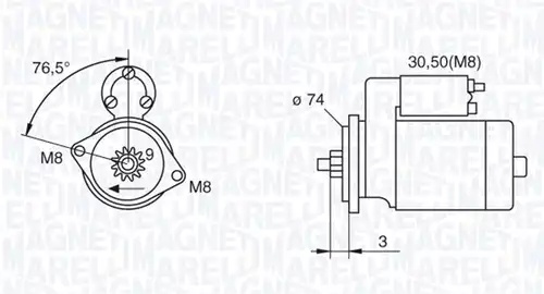 стартер MAGNETI MARELLI 063280052010