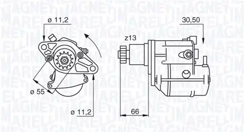 стартер MAGNETI MARELLI 063280053010
