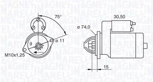 стартер MAGNETI MARELLI 063280054010