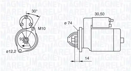 стартер MAGNETI MARELLI 063280055010