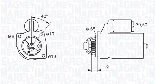 стартер MAGNETI MARELLI 063280061010