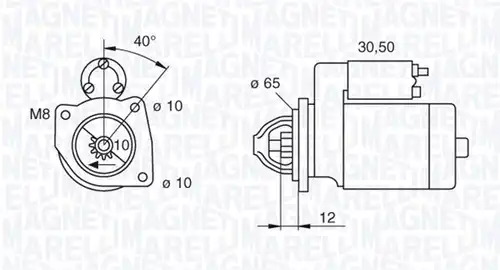 стартер MAGNETI MARELLI 063280062010