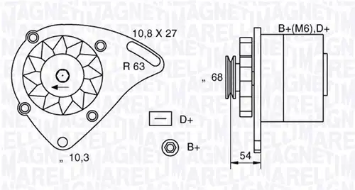 генератор MAGNETI MARELLI 063321165010