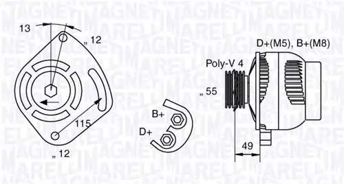 генератор MAGNETI MARELLI 063321715010