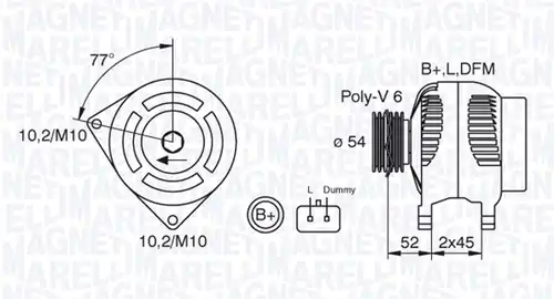 генератор MAGNETI MARELLI 063321734010