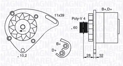 генератор MAGNETI MARELLI 063321760010