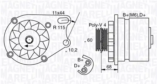 генератор MAGNETI MARELLI 063321761010