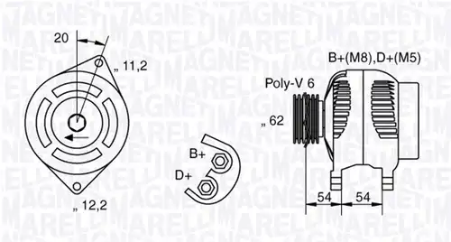 генератор MAGNETI MARELLI 063321800010