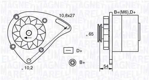 генератор MAGNETI MARELLI 063341454010