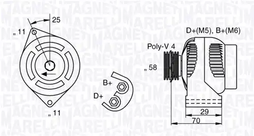 генератор MAGNETI MARELLI 063341896010