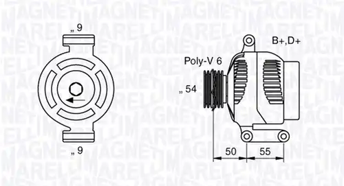 генератор MAGNETI MARELLI 063358061010
