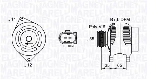 генератор MAGNETI MARELLI 063377014010