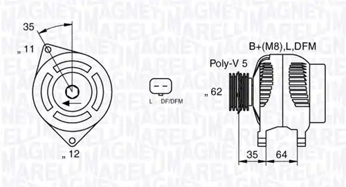 генератор MAGNETI MARELLI 063377015010