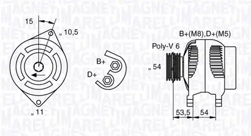 генератор MAGNETI MARELLI 063377016010