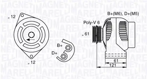 генератор MAGNETI MARELLI 063377017010