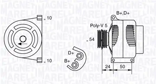 генератор MAGNETI MARELLI 063377027010