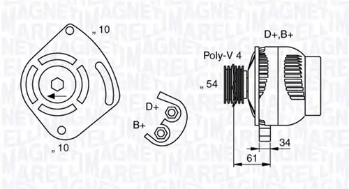 генератор MAGNETI MARELLI 063377030010