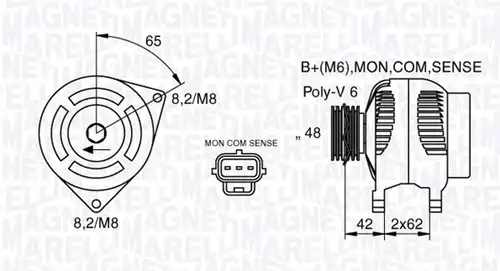 генератор MAGNETI MARELLI 063377409010
