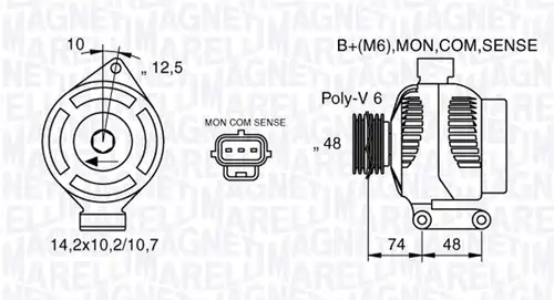 генератор MAGNETI MARELLI 063377410010