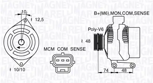 генератор MAGNETI MARELLI 063377411010