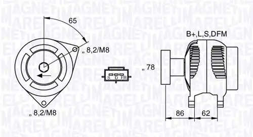 генератор MAGNETI MARELLI 063377414010
