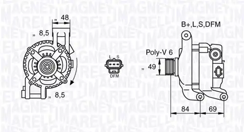 генератор MAGNETI MARELLI 063377417010